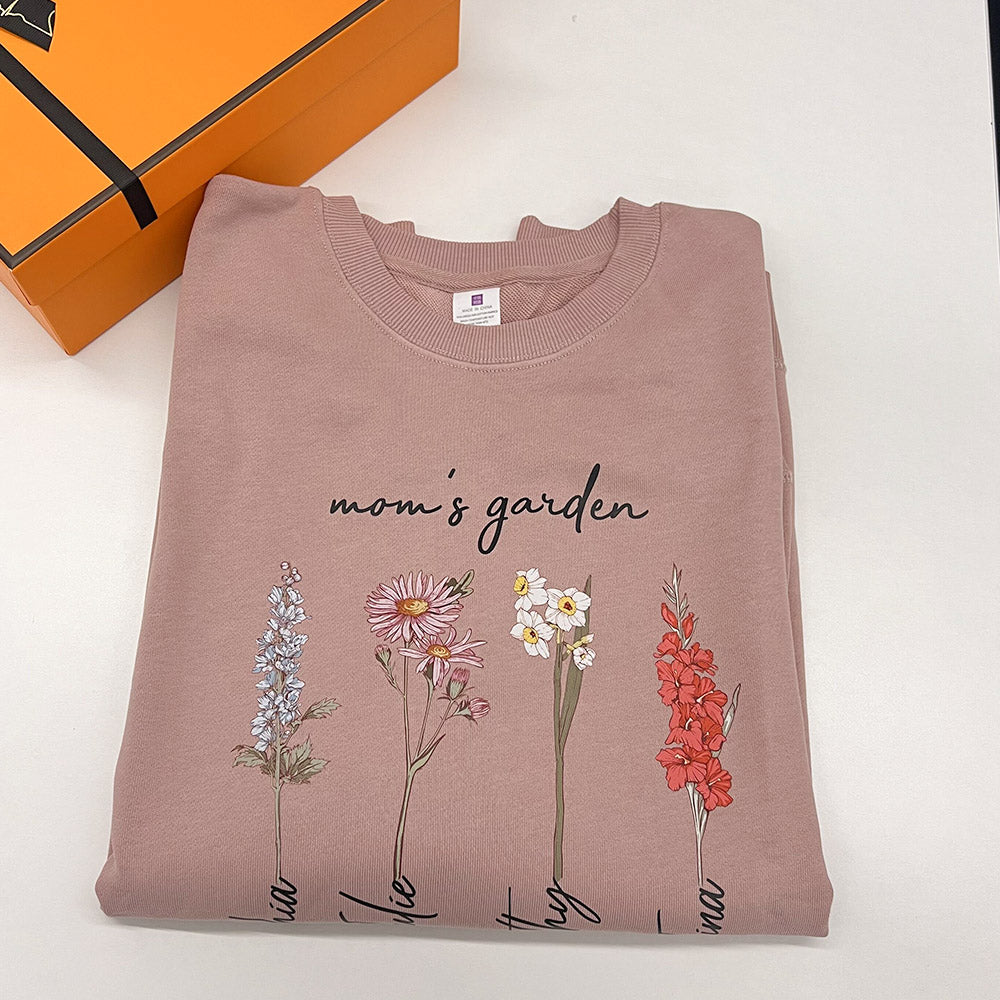 50%OFF⭐️Personalized Mom's Garden Sweatshirt/Hoodie