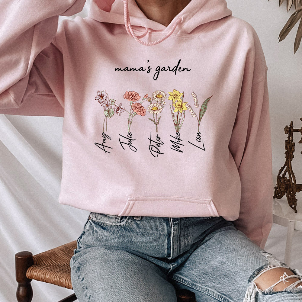 50%OFF⭐️Personalized Mom's Garden Sweatshirt/Hoodie