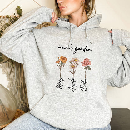 50%OFF⭐️Personalized Mom's Garden Sweatshirt/Hoodie