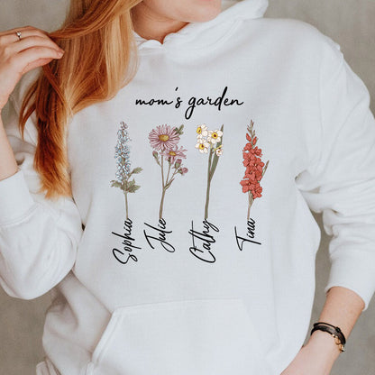 50%OFF⭐️Personalized Mom's Garden Sweatshirt/Hoodie