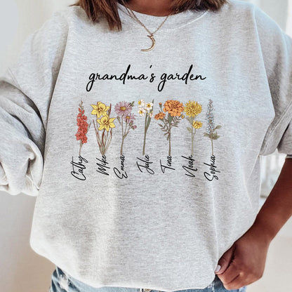 50%OFF⭐️Personalized Mom's Garden Sweatshirt/Hoodie