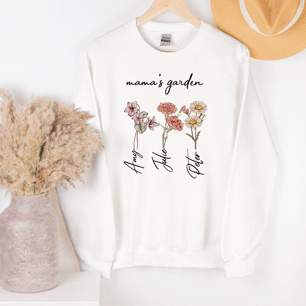 50%OFF⭐️Personalized Mom's Garden Sweatshirt/Hoodie