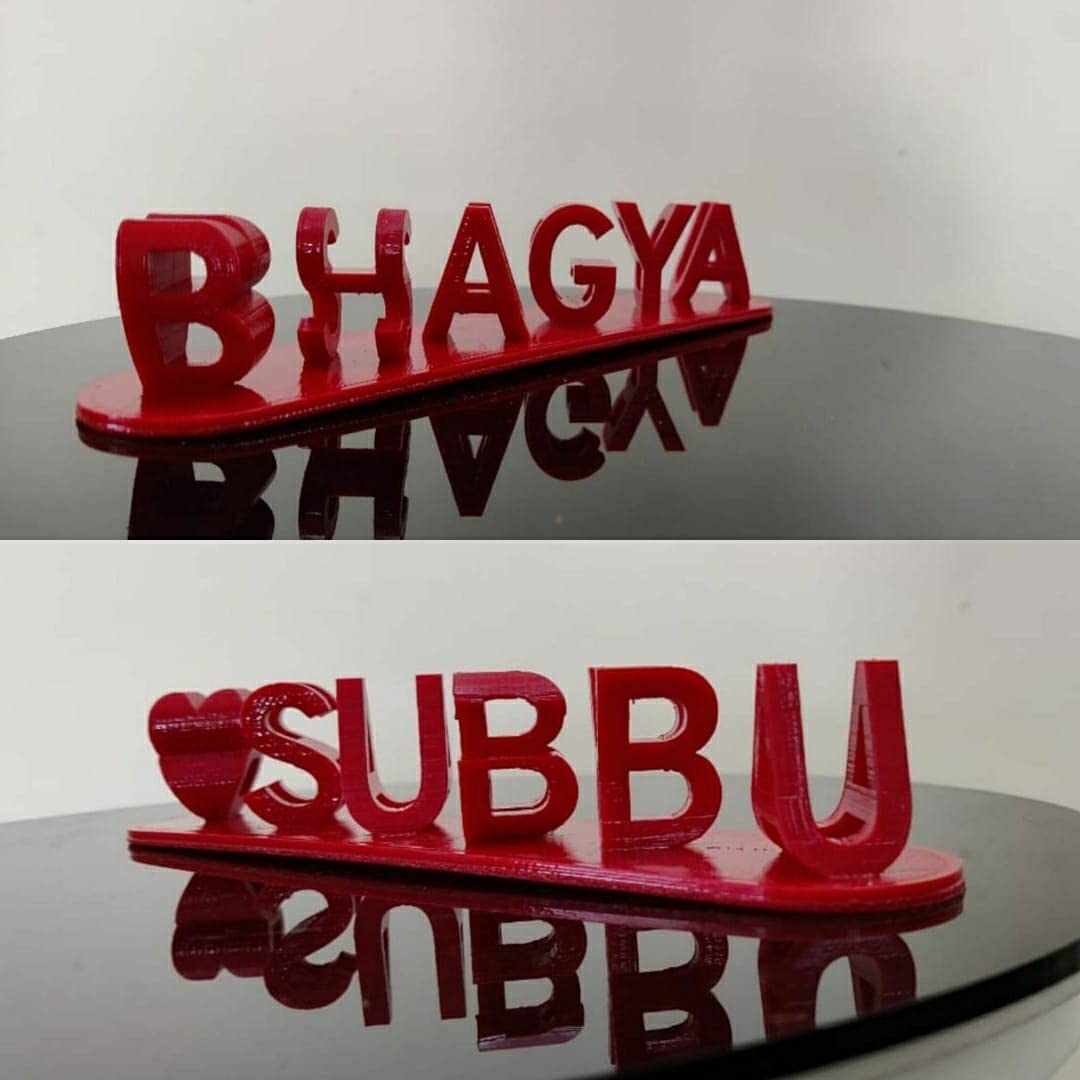 💕 Dual Name Illusion Love 3D Printed as Sweet Gifts 🎁