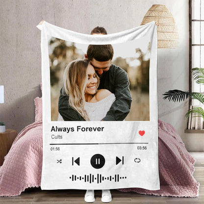 Custom Spotify Music Blanket Photo Blanket