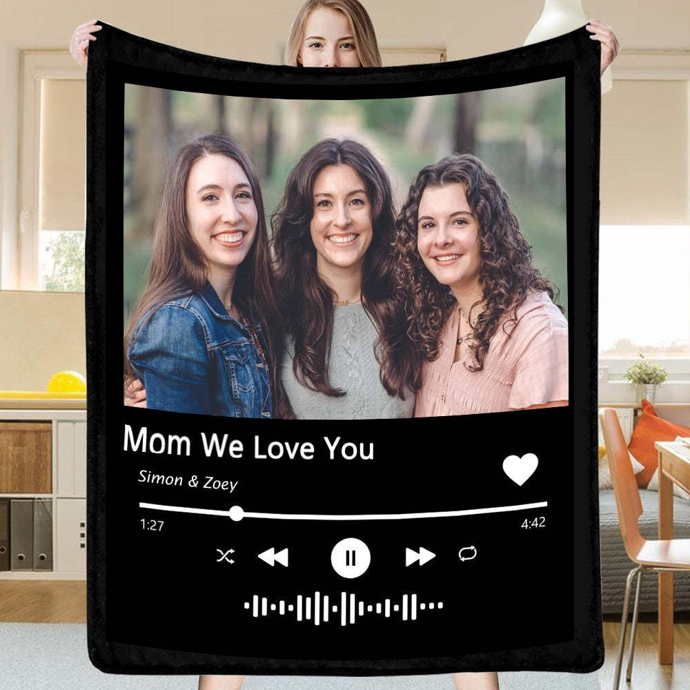 Custom Spotify Music Blanket Photo Blanket