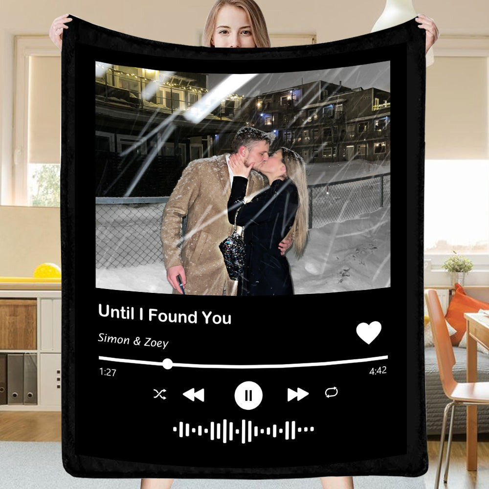 Custom Spotify Music Blanket Photo Blanket