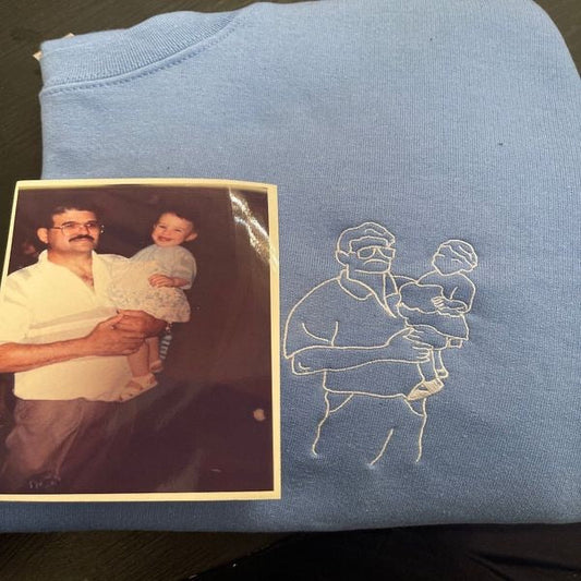 50% OFF✨Custom Embroidered Photo Portrait Sweatshirt