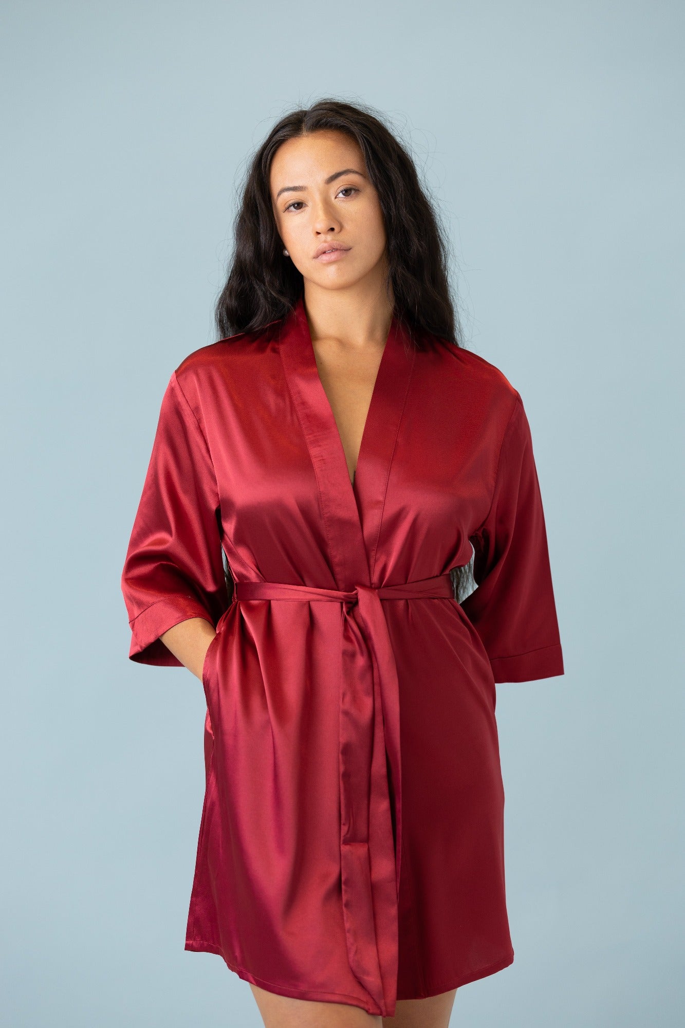 ✨Customized Version Signature Satin Robe-Gift For Mom And Wife