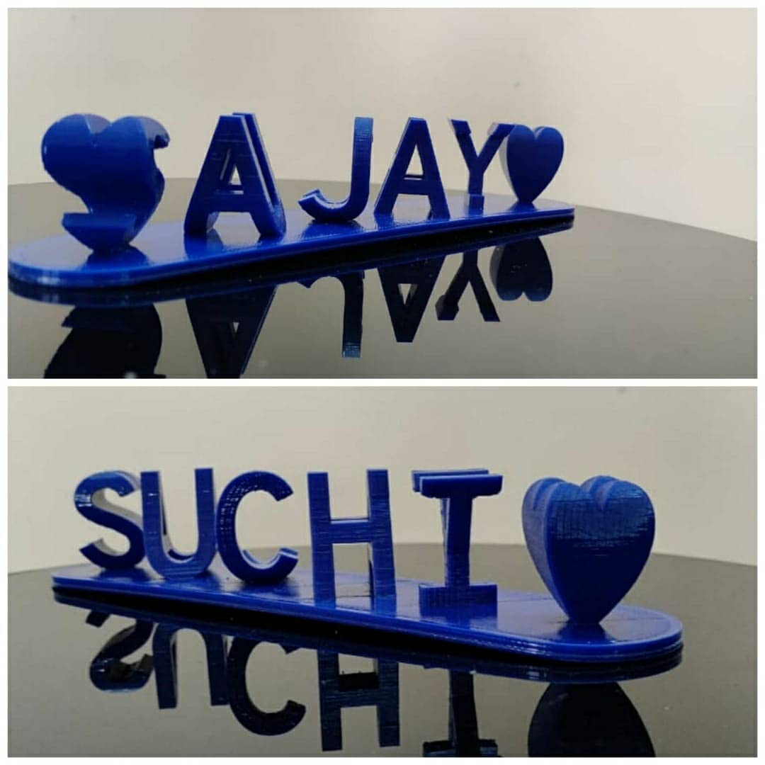 💕 Dual Name Illusion Love 3D Printed as Sweet Gifts 🎁