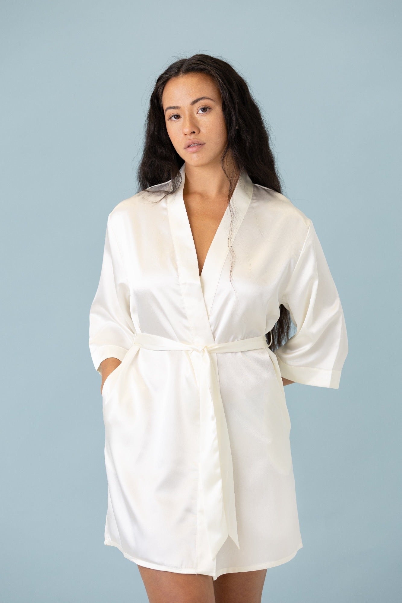 ✨Customized Version Signature Satin Robe-Gift For Mom And Wife