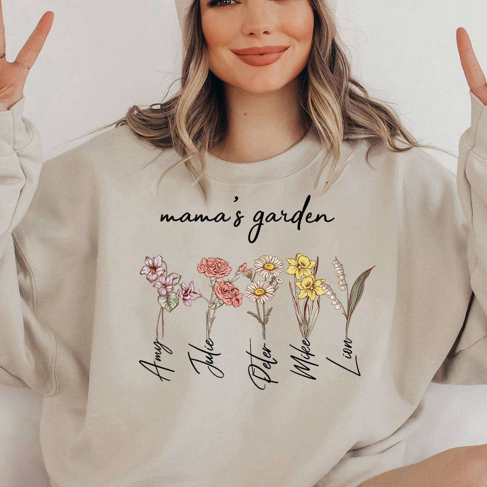 50%OFF⭐️Personalized Mom's Garden Sweatshirt/Hoodie