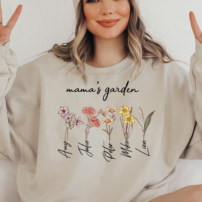 50%OFF⭐️Personalized Mom's Garden Sweatshirt/Hoodie