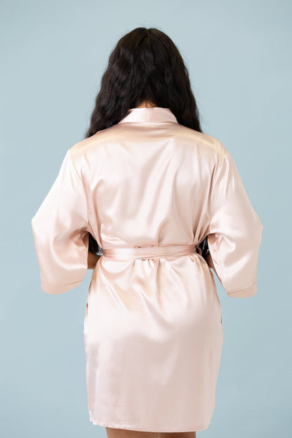 ✨Customized Version Signature Satin Robe-Gift For Mom And Wife