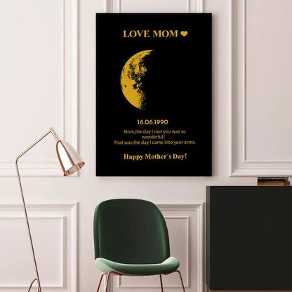 REAL MOON PHASE - For Mother's Day Gift