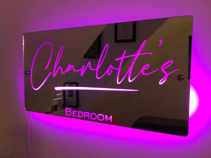 🔥Personalized Name Mirror - Light Up Mirror