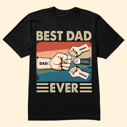 Personalized Best Dad Ever Shirt - Cartoon Version - Father's Day Gift