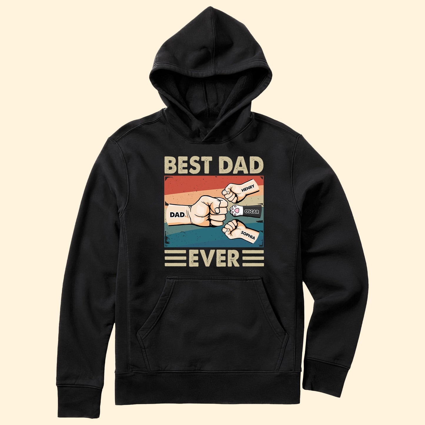 Personalized Best Dad Ever Shirt - Cartoon Version - Father's Day Gift