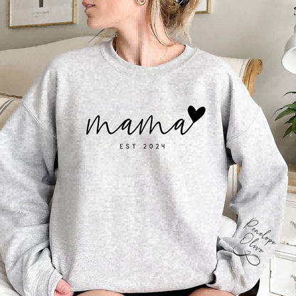 Infinite Love to Mom-Custom Mama Sweatshirt with Kids Names On Sleeve