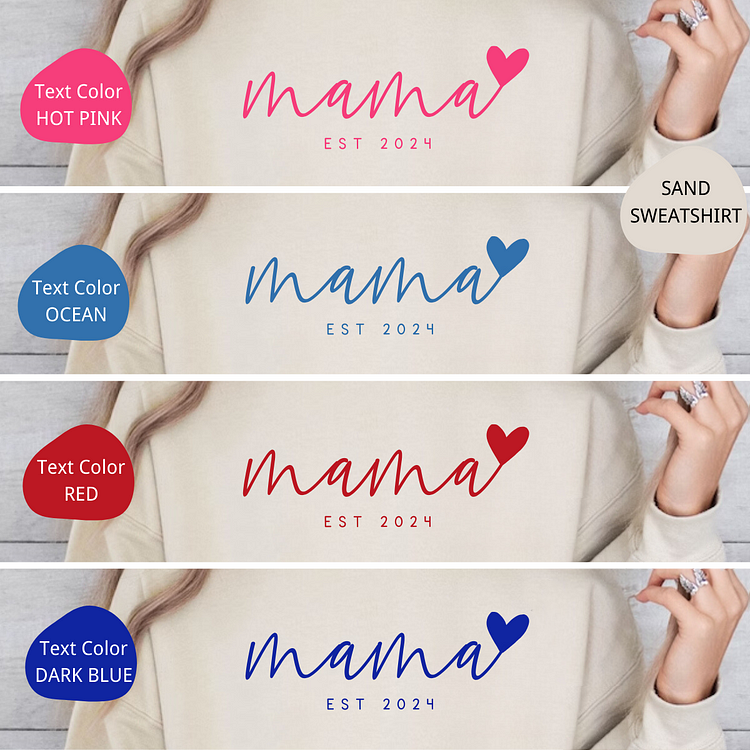 Infinite Love to Mom-Custom Mama Sweatshirt with Kids Names On Sleeve