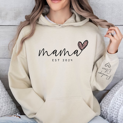 Infinite Love to Mom-Custom Mama Sweatshirt with Kids Names On Sleeve