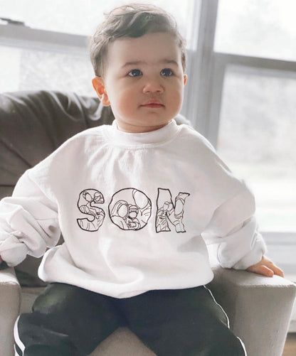 🔥Hot Sale🔥 Embroidered Photo Sweatshirt