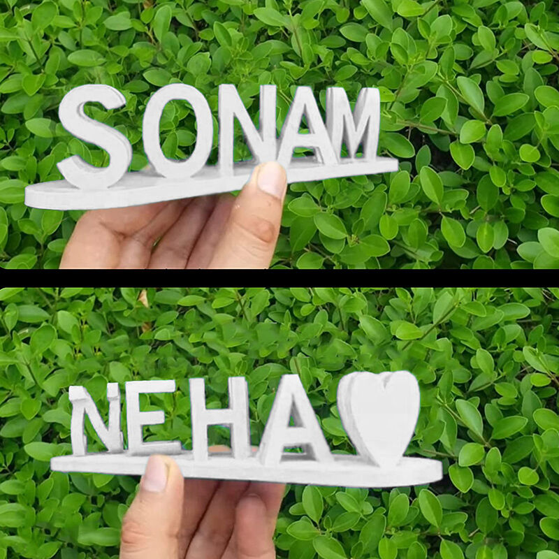 💕 Dual Name Illusion Love 3D Printed as Sweet Gifts 🎁