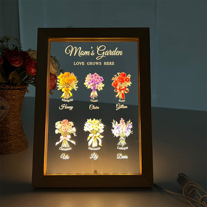 Birth Month Flower Bouquet Customized LED Light