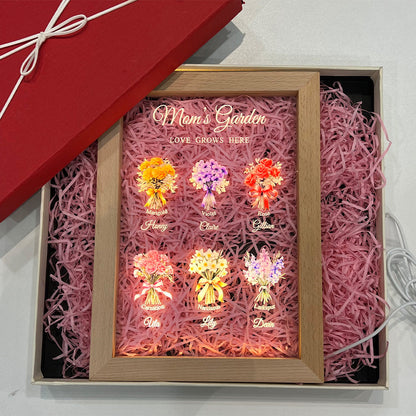 Birth Month Flower Bouquet Customized LED Light