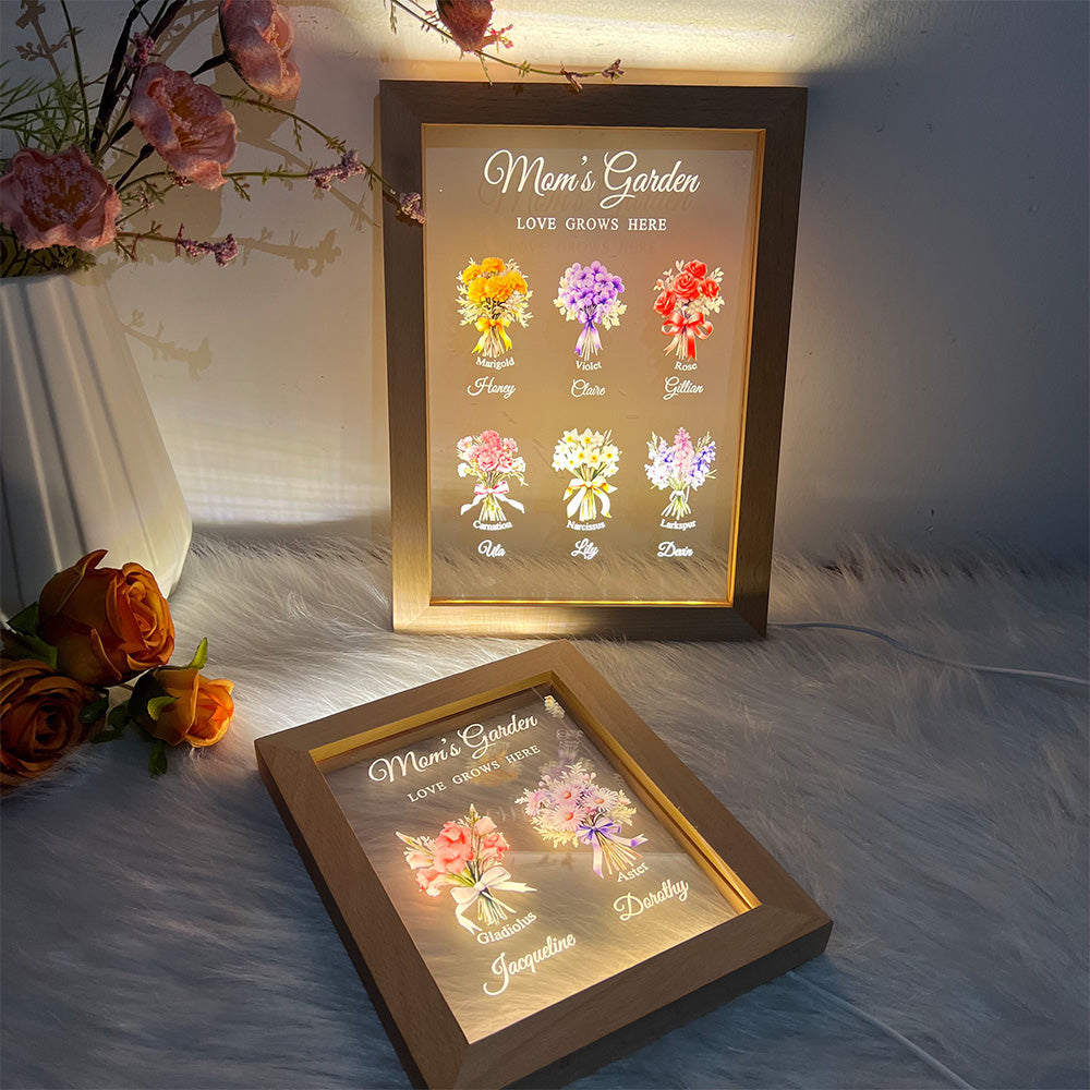 Birth Month Flower Bouquet Customized LED Light