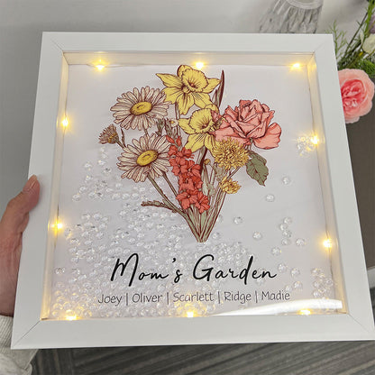 50% OFF✨Birth Flower Family Bouquet Custom Light Frame Box