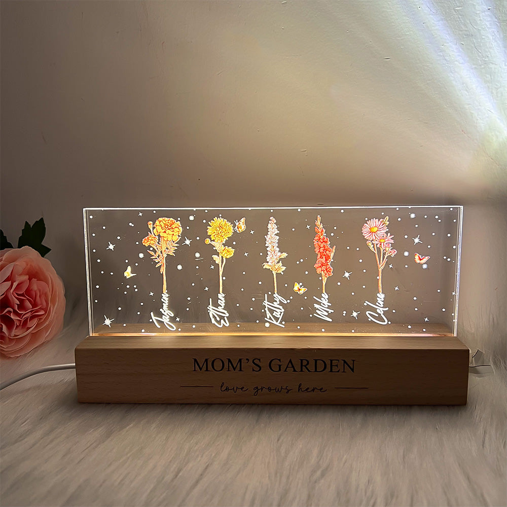 50%OFF⭐️Birth Month Flower Personalized LED Night Light