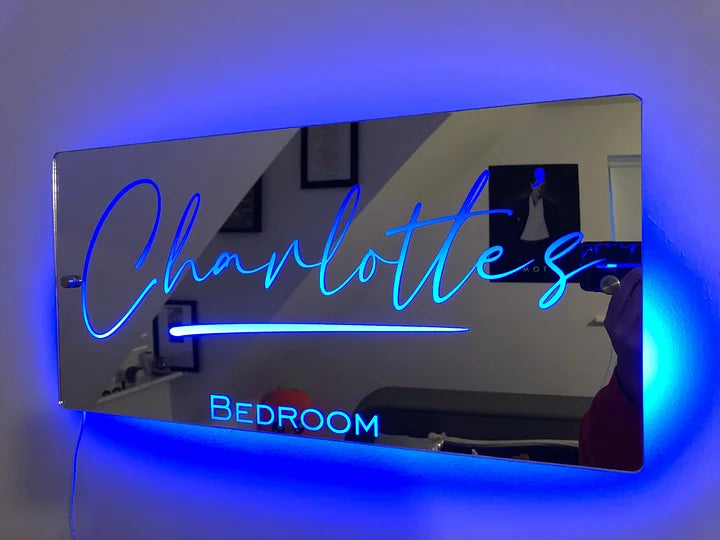 🔥Personalized Name Mirror - Light Up Mirror