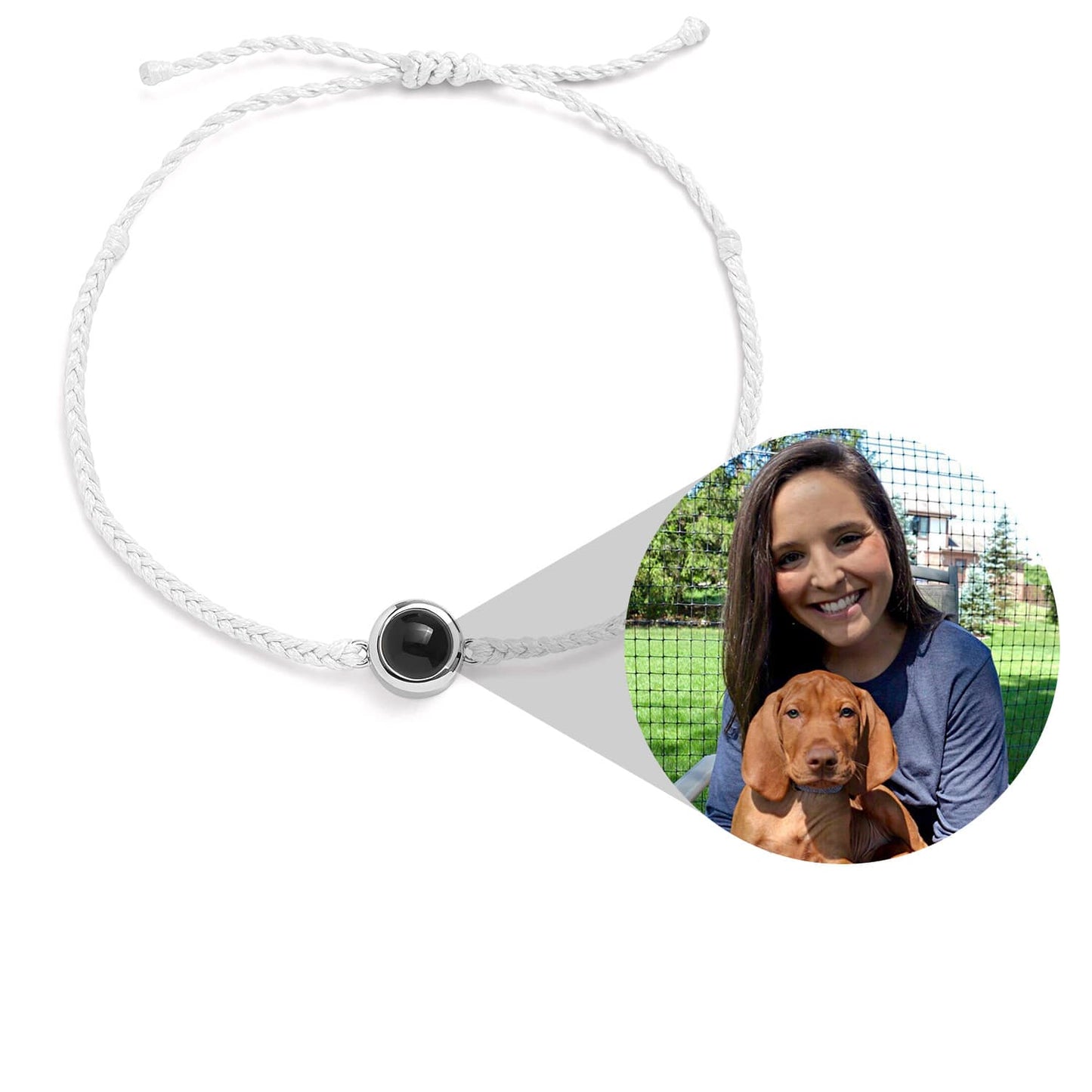 50% OFF✨Personalized Circle Photo Pendant Bracelet