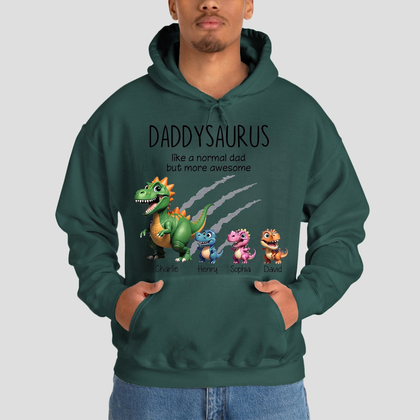Grandpasaurus And Kids Dinosaurs Personalized T-Shirt
