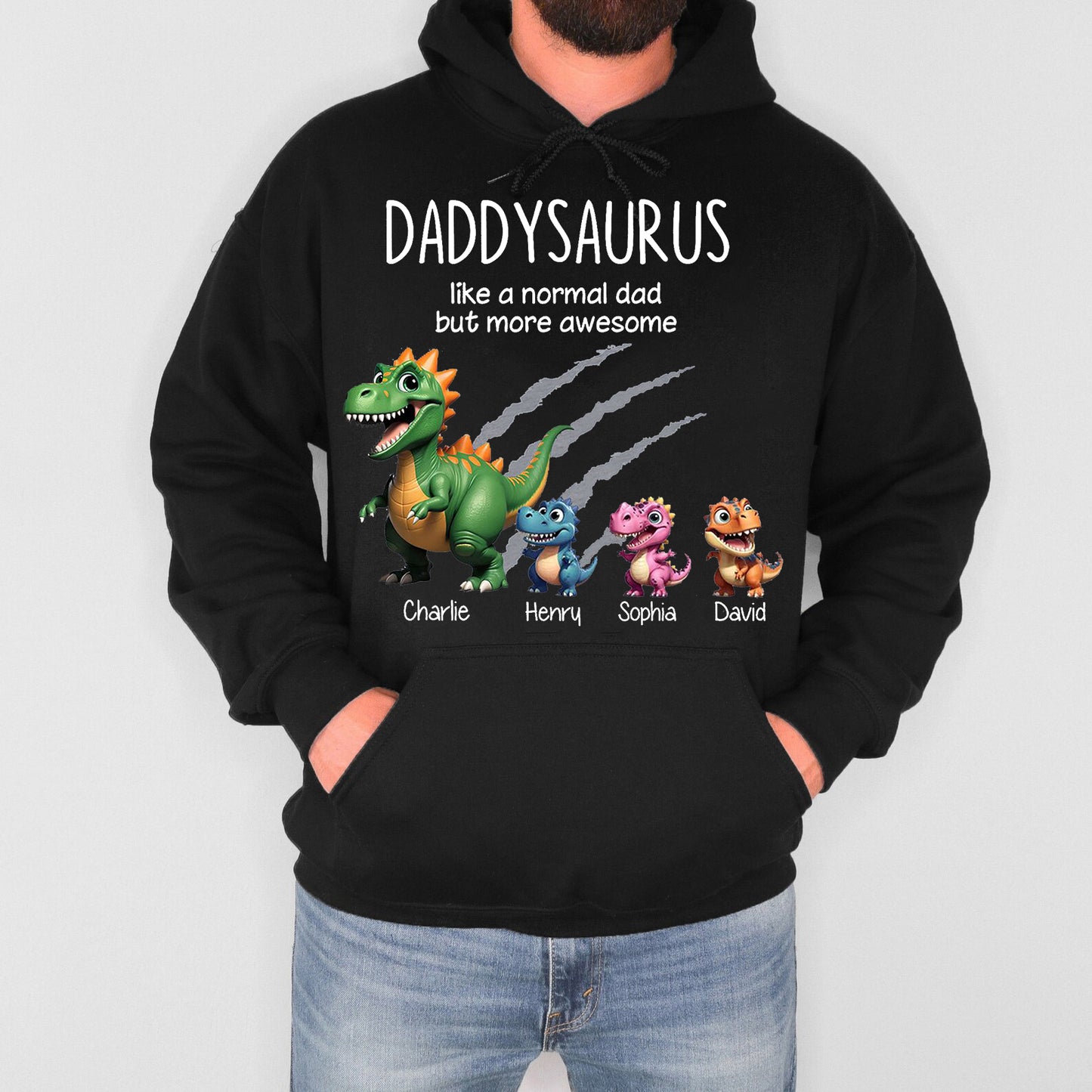 Grandpasaurus And Kids Dinosaurs Personalized T-Shirt