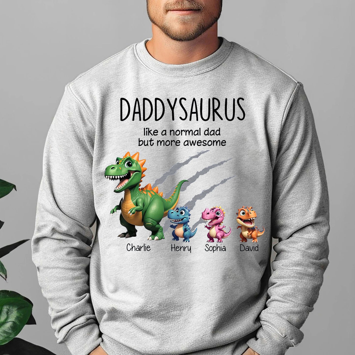 Grandpasaurus And Kids Dinosaurs Personalized T-Shirt