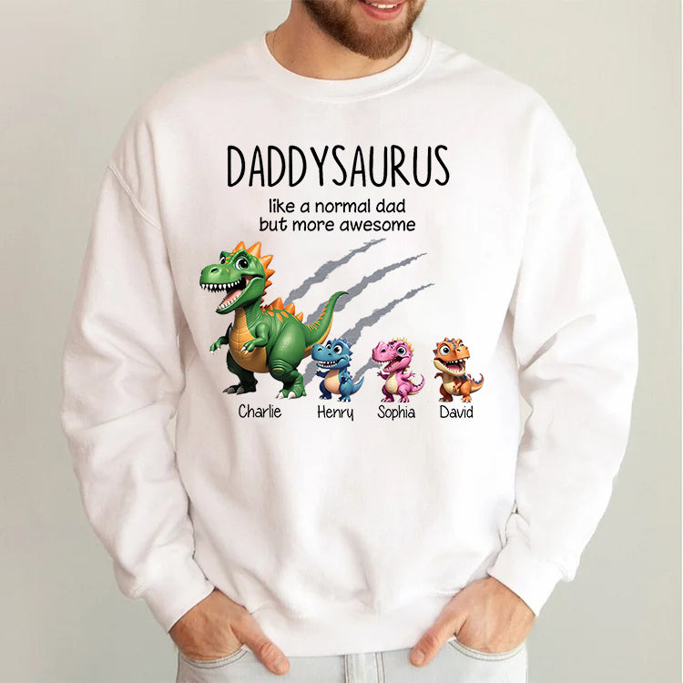 Grandpasaurus And Kids Dinosaurs Personalized T-Shirt