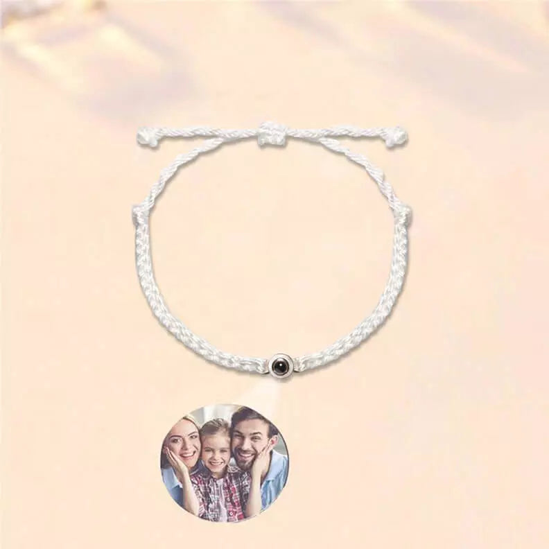 50% OFF✨Personalized Circle Photo Pendant Bracelet