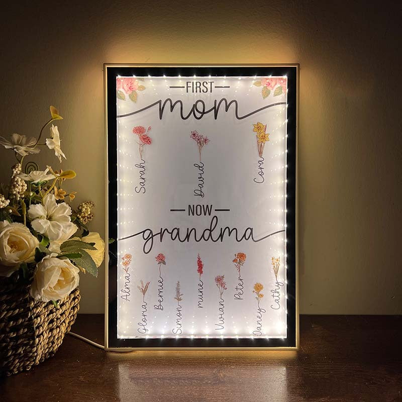 50% OFF✨First Mom Now Grandma-Night Light Mirror