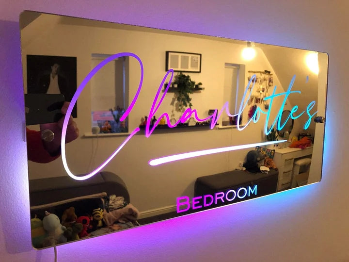 🔥Personalized Name Mirror - Light Up Mirror