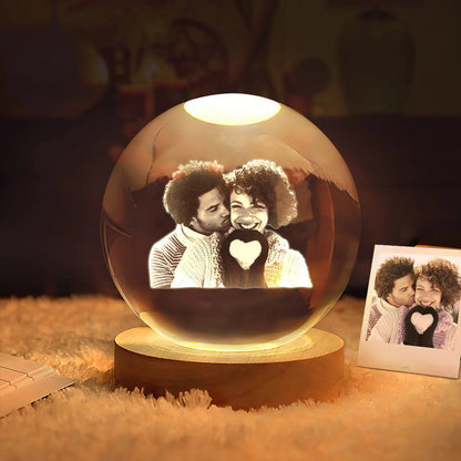 Custom 3D Photo Crystal Ball