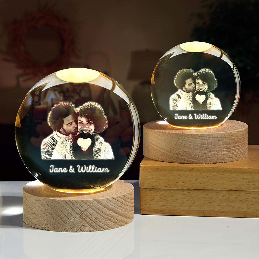 Custom 3D Photo Crystal Ball