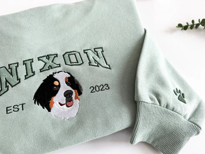 Personalized Dog Sweatshirt Custom Pet Face Hoodie from Your Photo