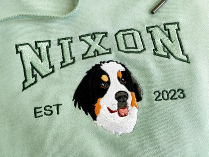 Personalized Dog Sweatshirt Custom Pet Face Hoodie from Your Photo