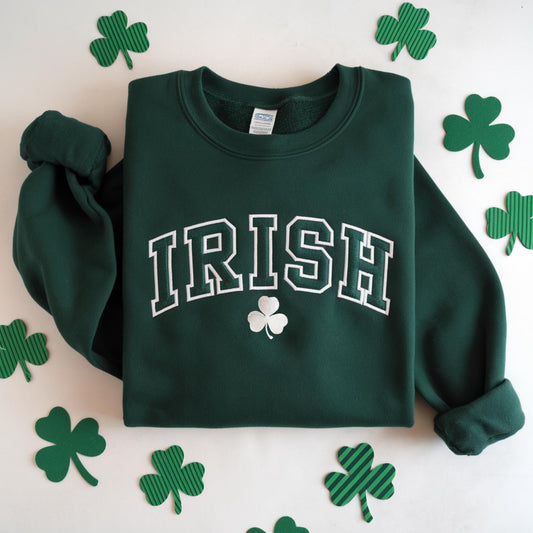 Custom Embroidered Irish Sweatshirt - St Patricks Day Sweatshirt