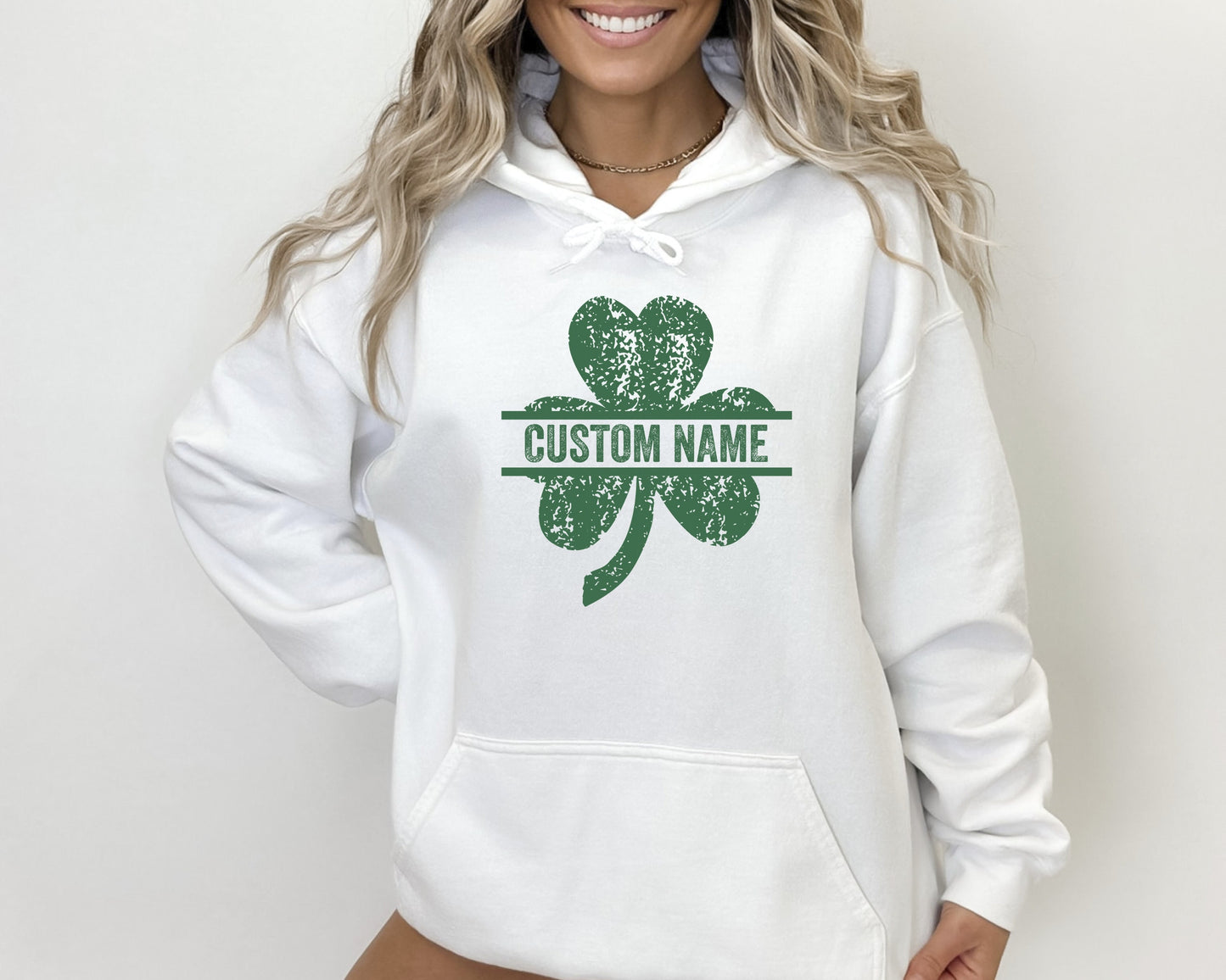 Custom Shamrock Sweatshirt - Personalized St. Patrick's Day Lucky Design