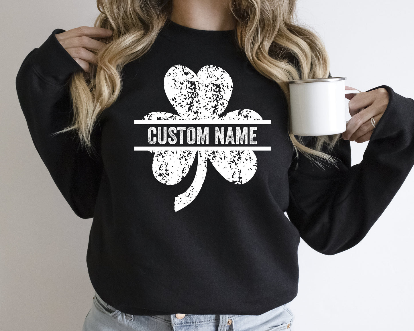 Custom Shamrock Sweatshirt - Personalized St. Patrick's Day Lucky Design