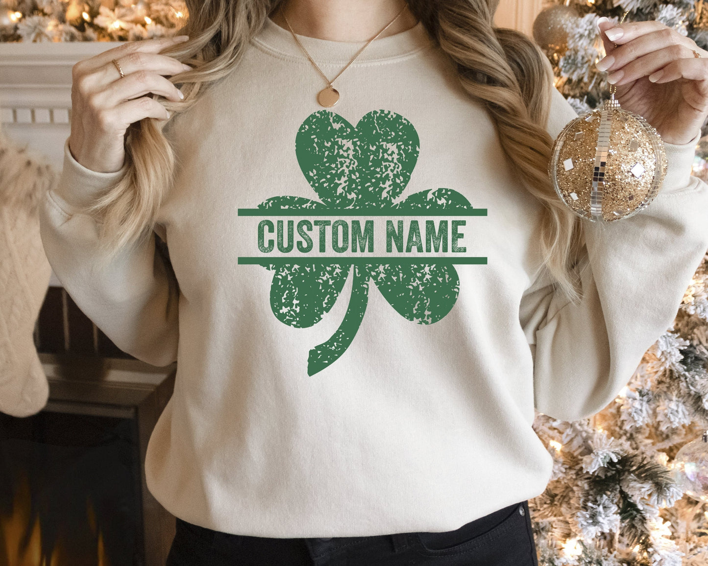 Custom Shamrock Sweatshirt - Personalized St. Patrick's Day Lucky Design