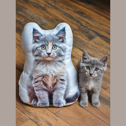 Custom 3D Pet Portrait Shaped Pillow